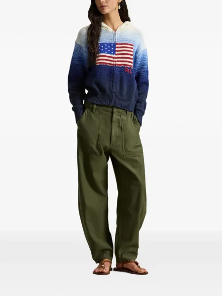 Кожени чорапи Polo Ralph Lauren с отворена пета с пейсли десен бяло
