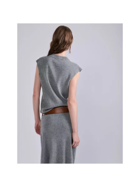 Sweter Barbara Bui z kaszmiru szary