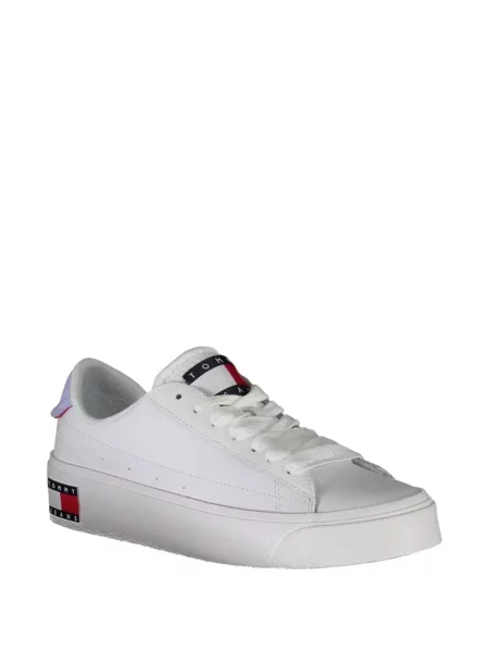 Blugi Tommy Hilfiger cu platformă alb