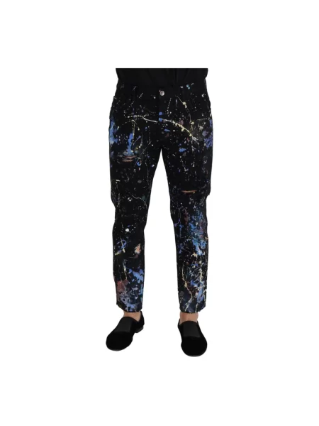 Skinny spodnie Dolce And Gabbana czarne