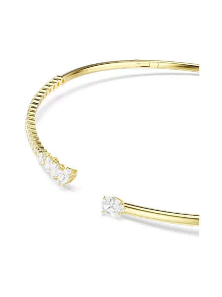 Swarovski choker pozłacany z cyrkonią MESMERA żółty
