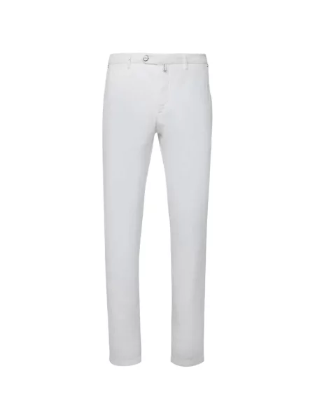 Cu centură pantaloni Kiton alb