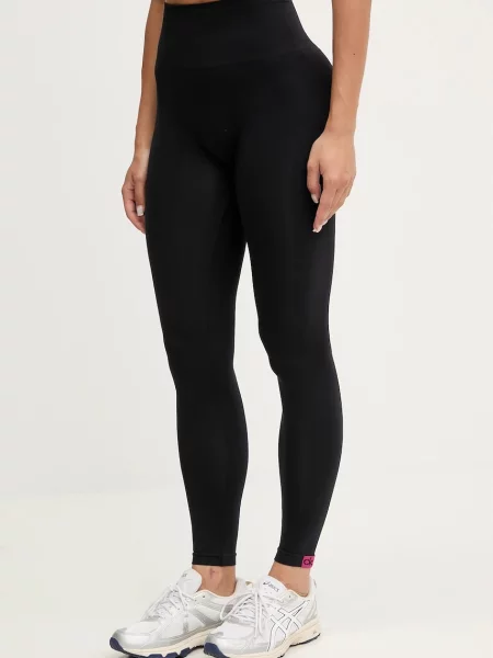 Calvin Klein legginsy gładkie czarny