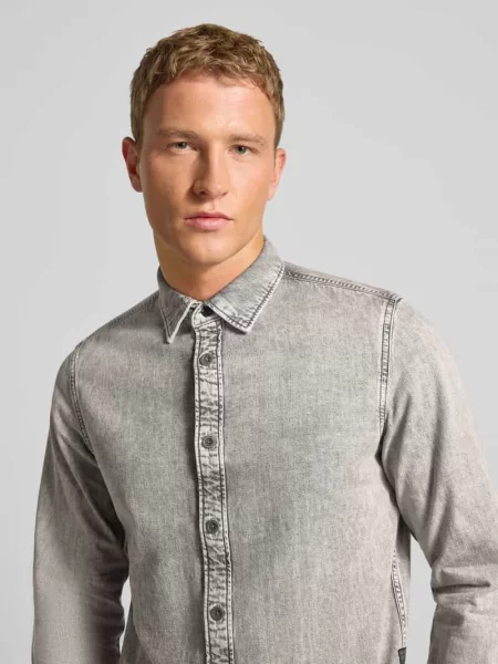 G-Star Koszula Jeansowa Slim Fit grau