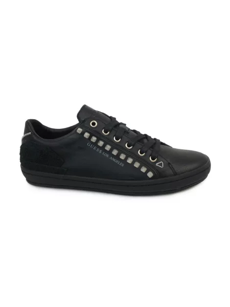 Sneakersy Guess skórzane czarne