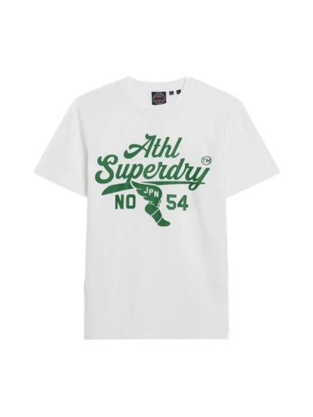 Koszulka Superdry z nadrukiem do biegania biała