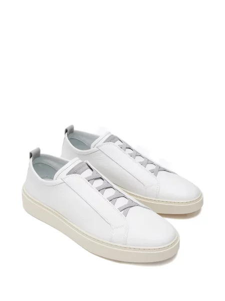 Sneakerși Barrett din piele alb