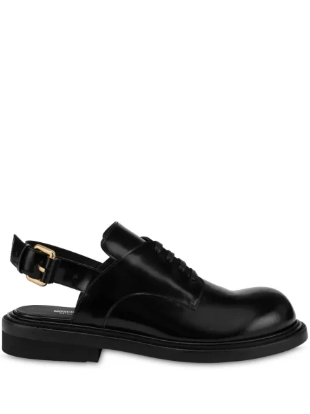 Oxford Moschino cu cataramă din țesătură twill negru
