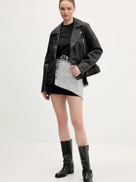 Tommy Jeans Prechodná bunda čierna