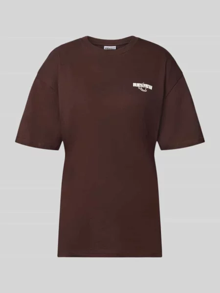 T-shirt o kroju oversized fit z czystej bawełny z detal z logo Review