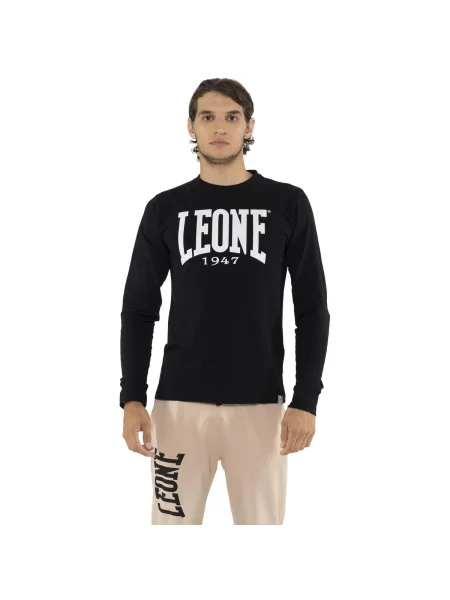 Lung tricou Leone 1947 cu mâneci lungi cu autograf negru