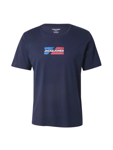 Jack&Jones Tricou Corp Graphic Bleumarin alb