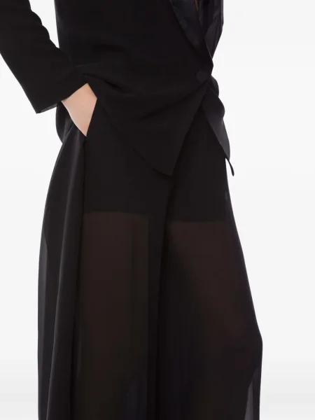 Pantaloni Alberta Ferretti transparente negru