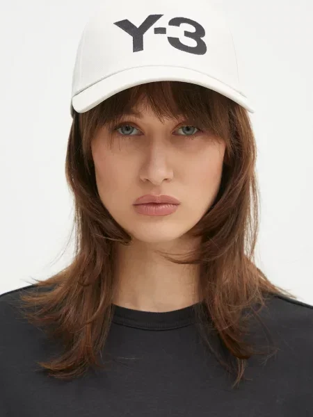 Șapcă Stripes Double Brim Cap cu imprimeu bej