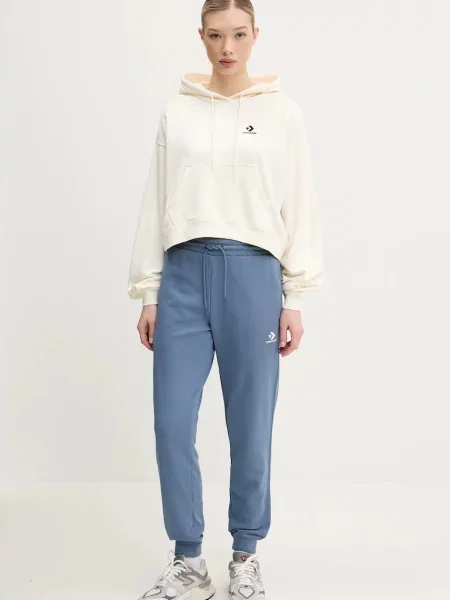 Converse bluza z kapturem z aplikacją beżowy