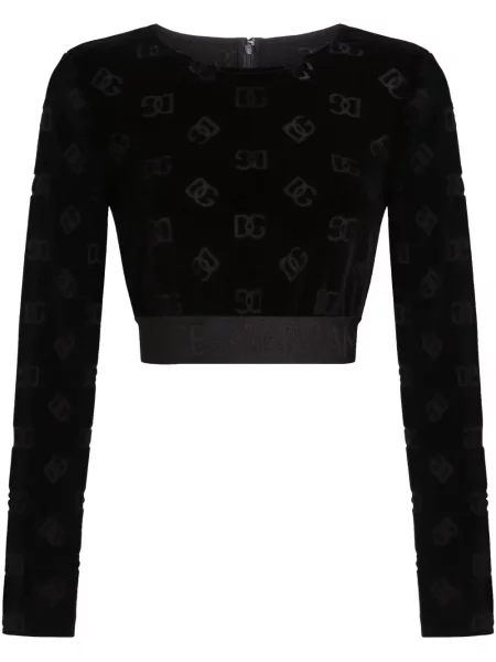 Bluza Dolce And Gabbana żakardowa czarna