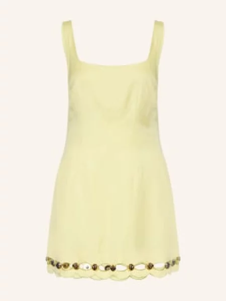 Simkhai Sukienka Etui Lindley Z Linami I Nitami gruen żółta