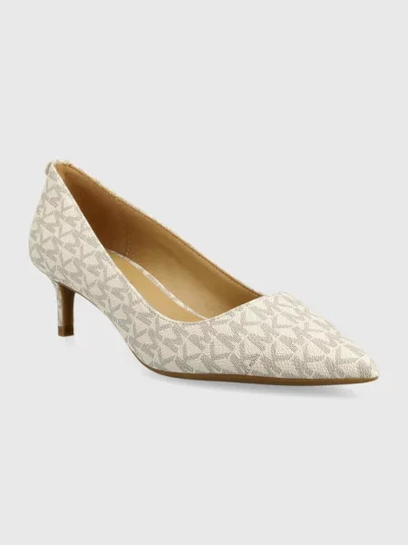 Туфли Michael Michael Kors на низком каблуке бежевые