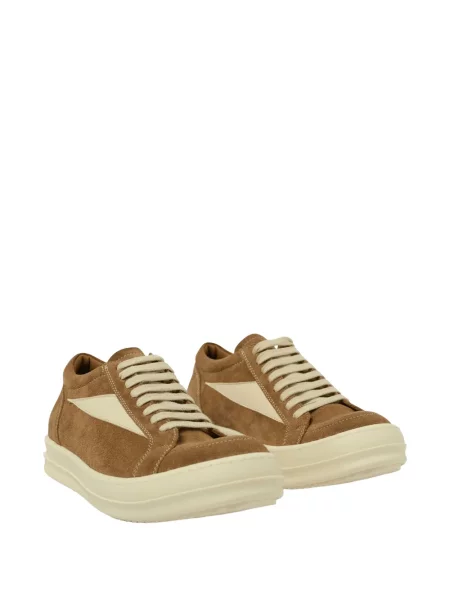 Fűzős csipkés sneaker Rick Owens barna