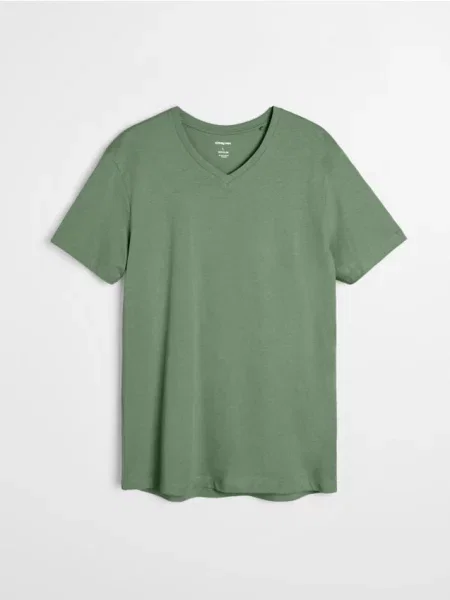 Sinsay koszulka basic zielony