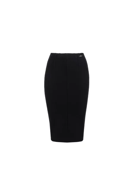 Spódnica Elisabetta Franchi wełniana czarna