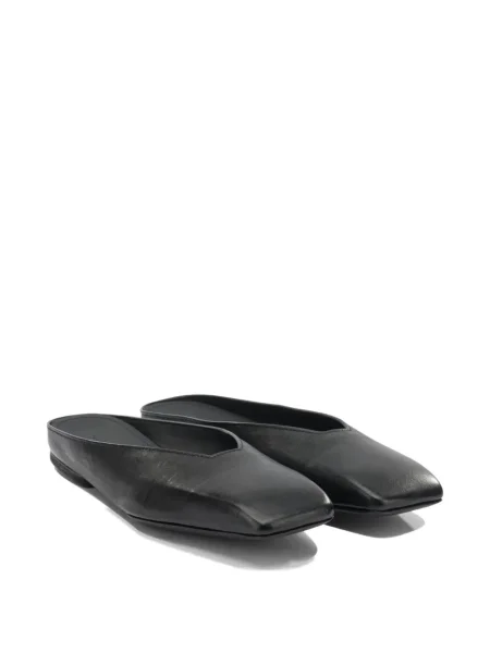 Papuci tip mules Rick Owens fără toc negru