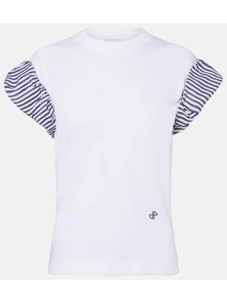 Tricou Patou din jerseu alb