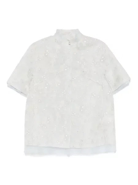 Geacă Shiatzy Chen din organza gri