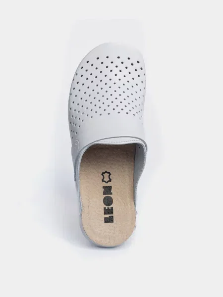 Шкіряне Сабо Leon білий