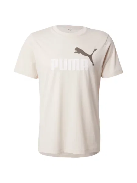 PUMA Tricou funcțional ESS No. 1 oliv / lână alb