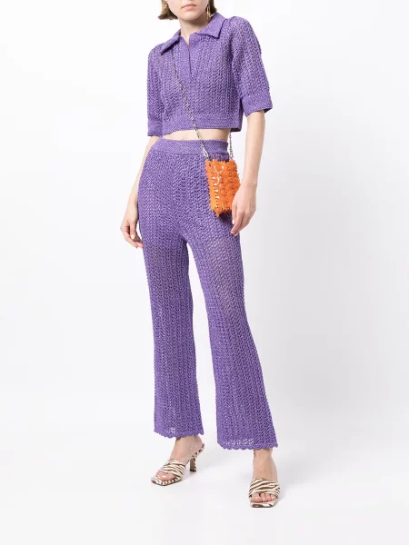 Tricou polo Alice Mccall tricotate violet