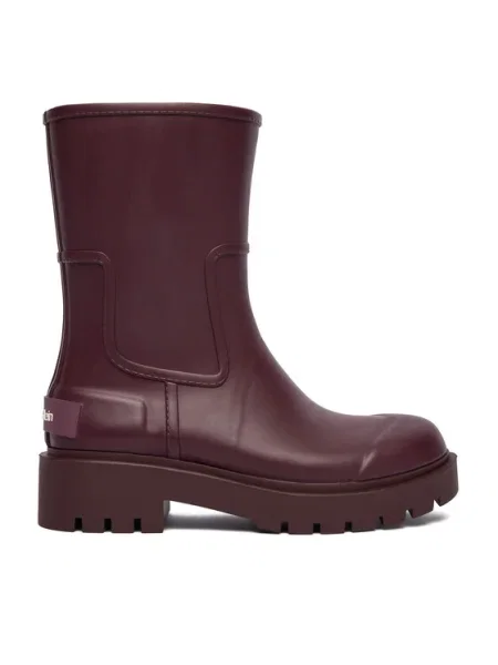 Гумени ботуши Calvin Klein MID RAINBOOT RUBBER бордо