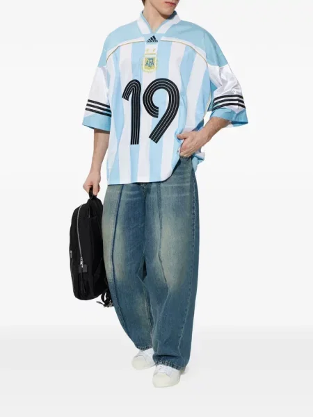 Класически шорти Adidas на райета с ресни кафяво