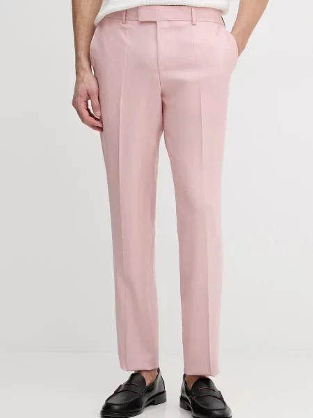 BOSS hlače kompleta z volno Genius roza