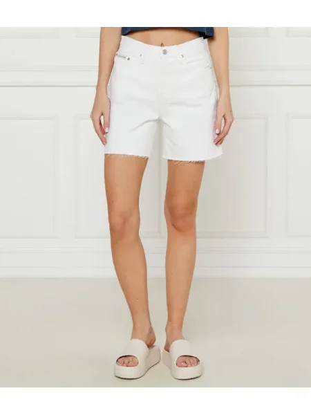 Calvin Klein Jeans De blugi pantaloni scurți alb