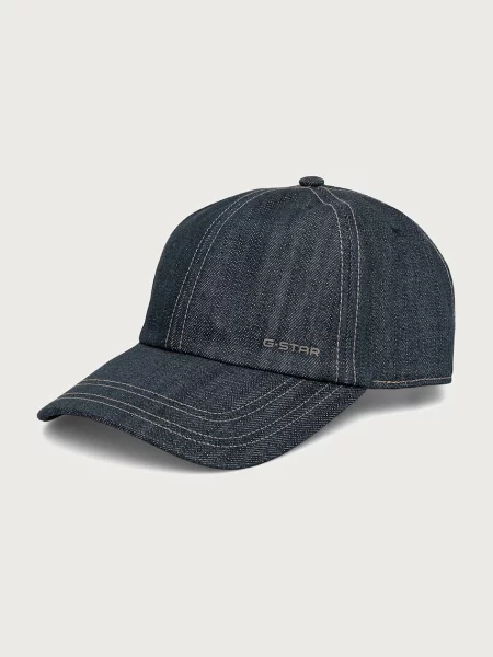 G-Star czapka z daszkiem jeansowa Avernus Baseball niebieska