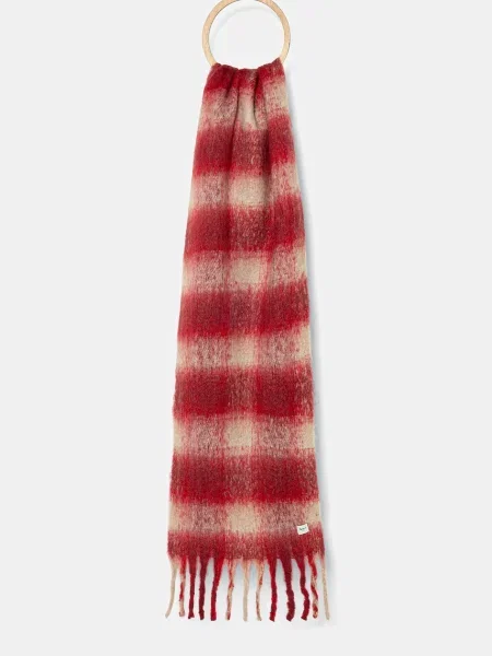 Šal Pepe Jeans s uzorkom bordo