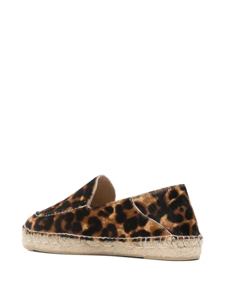 Espadrile Manebi cu imagine cu model leopard maro