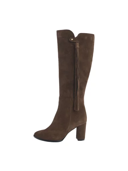 Botki L'arianna zamszowe brązowe
