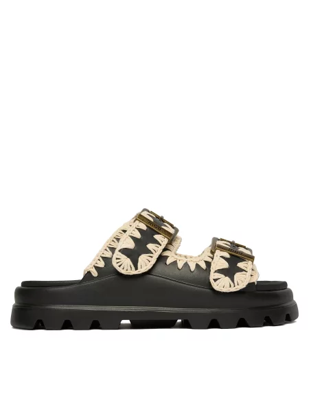 Шльопанці Mou чорний