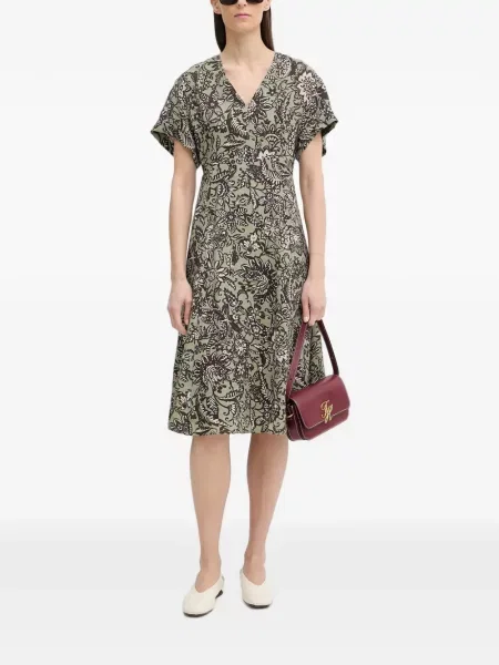Rochie midi Marc O'polo cu model floral cu imagine verde