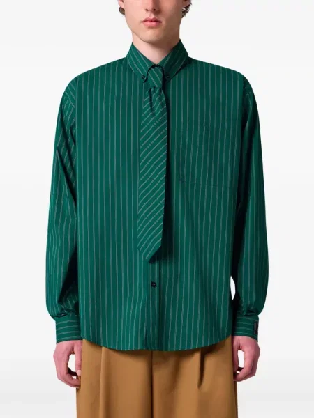 Cămașă Msgm cu legături verde