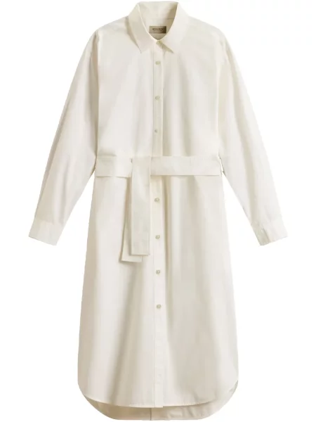 Rochie tip cămașă Woolrich de costum alb