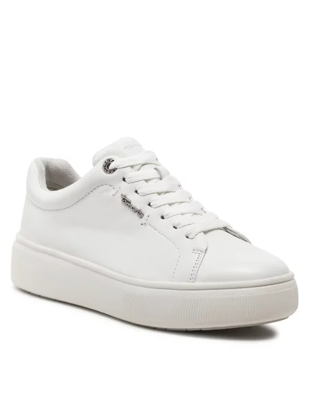 Superge Tamaris White Leather bela