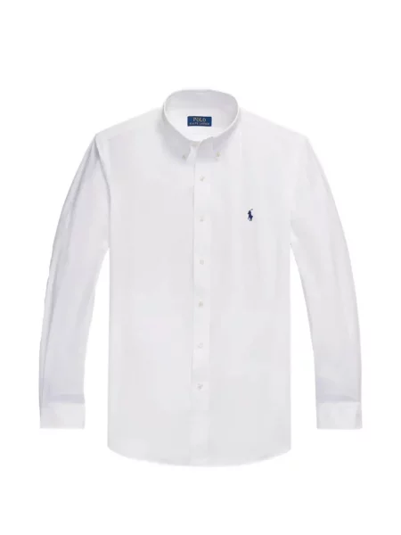 Polo Polo Ralph Lauren με αυτόγραφο ραβδωτό μεταξωτό ύφασμα κλασικό λευκό