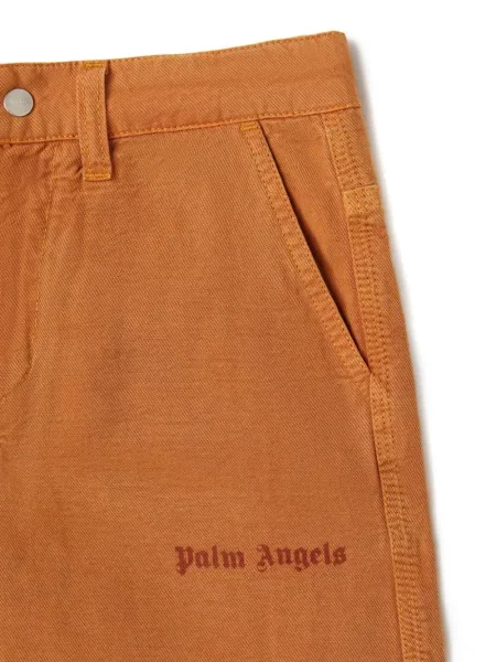 Szorty dziecięce Palm Angels pomarańczowe