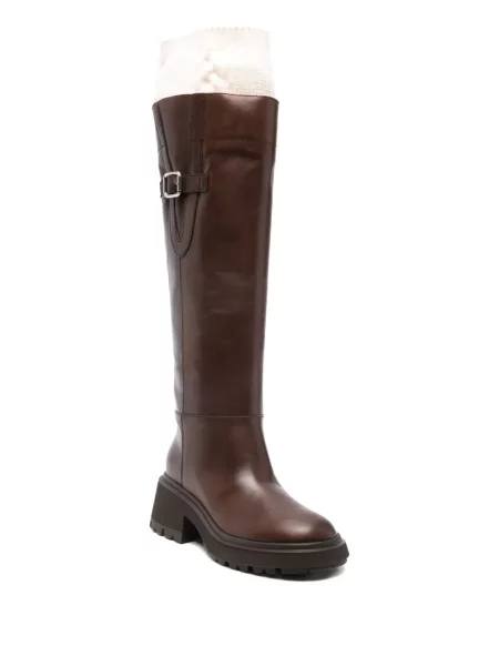 Botine Jimmy Choo cu cataramă maro