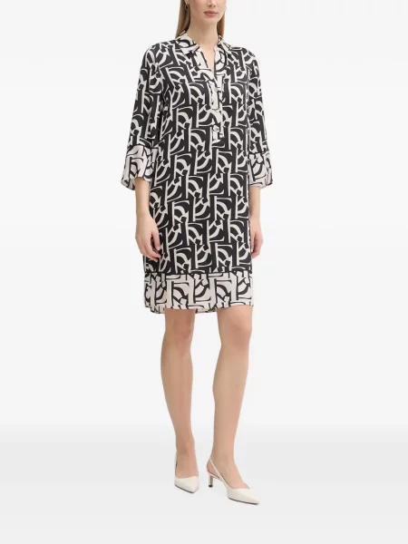 Rochie mini Marc Aurel cu imagine negru