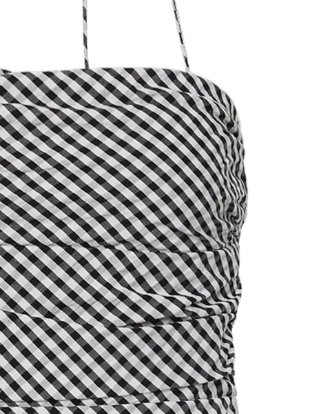 Fodros midi ruha Faithfull The Brand fekete