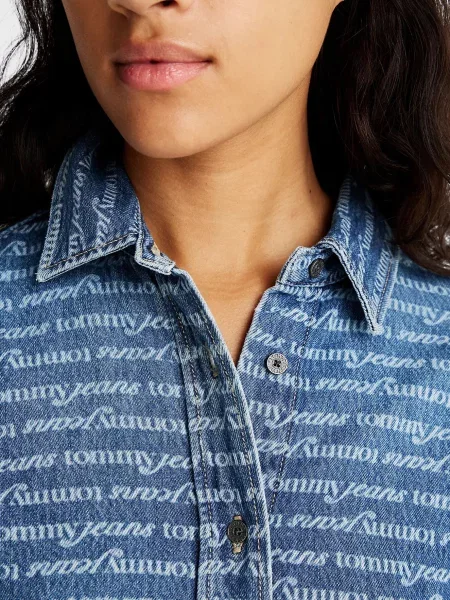 Костюмное джинсовое платье Tommy Jeans синее